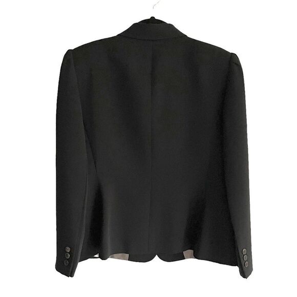 (SOLD) TAHARI Arthur S. Levine Button Front Blazer Black 14P - Picture 6 of 10